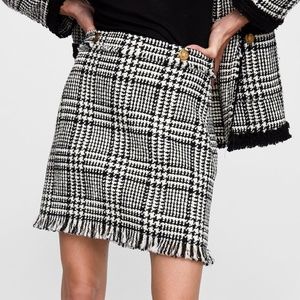 zara PLAID MINI SKIRT